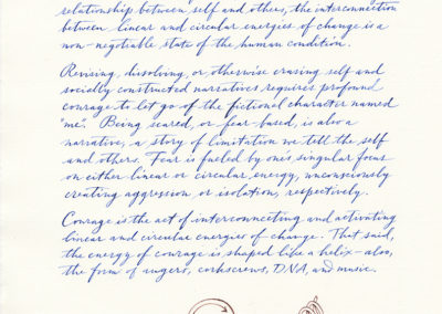 Handwriting, a book emulating Einstein