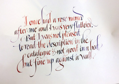 Calligraphy artworks | water color calligraphy on Arches paper