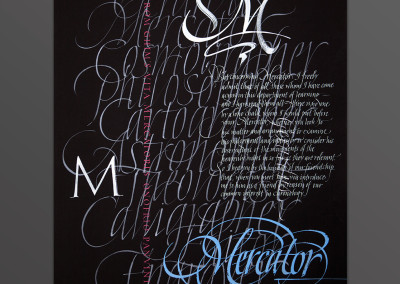 Calligraphic Art | Art piece in the San Francisco Public Library