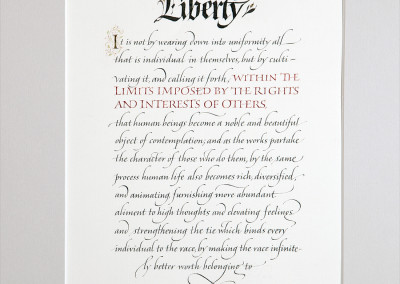 John Stevens calligraphy