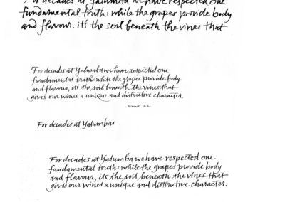 Handwriting sampler