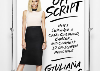Brush Lettering for book cover of Giuliana Rancic's book