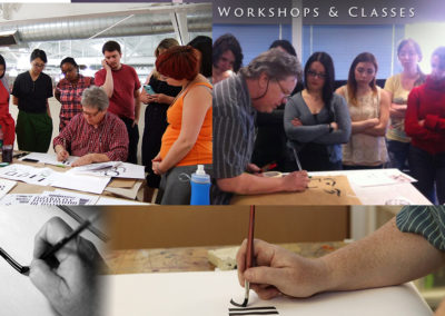 Demonstrating Calligraphy