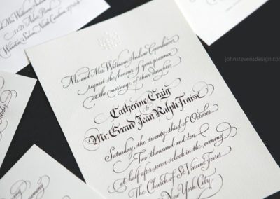 Calligraphy & Design for wedding invitation