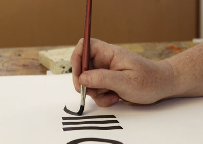 John Stevens brush hold demo