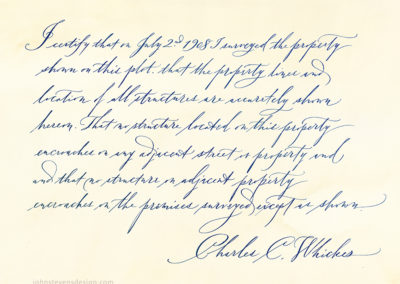 Handwriting as calligraphy