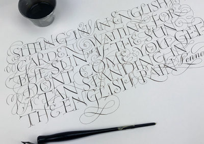 calligraphy and lettering