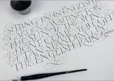 Calligraphy Hand Lettering of John Lennon lyric