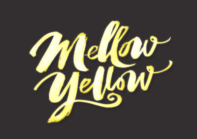 Mellow Yellow is free, bold brush strokes