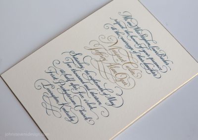 wedding calligraphy font invitation in beautiful calligraphy