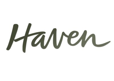 Proposed Logotype design for a product called Haven