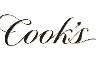Hand lettered logo for Cooks