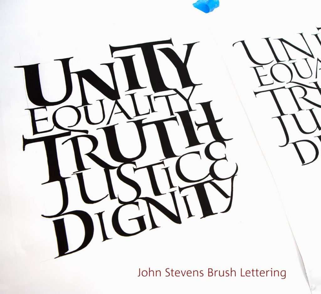 Unity Card by Calligrapher, John Stevens. for sale