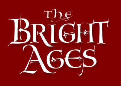 Bright Ages hand-lettering for Book title