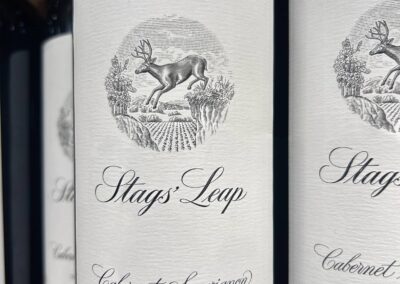 Lettering design for brand: Stags'Leap Cabernet