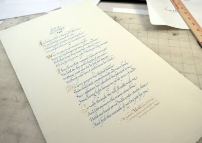 The Italic Hand (font) written out by John Stevens