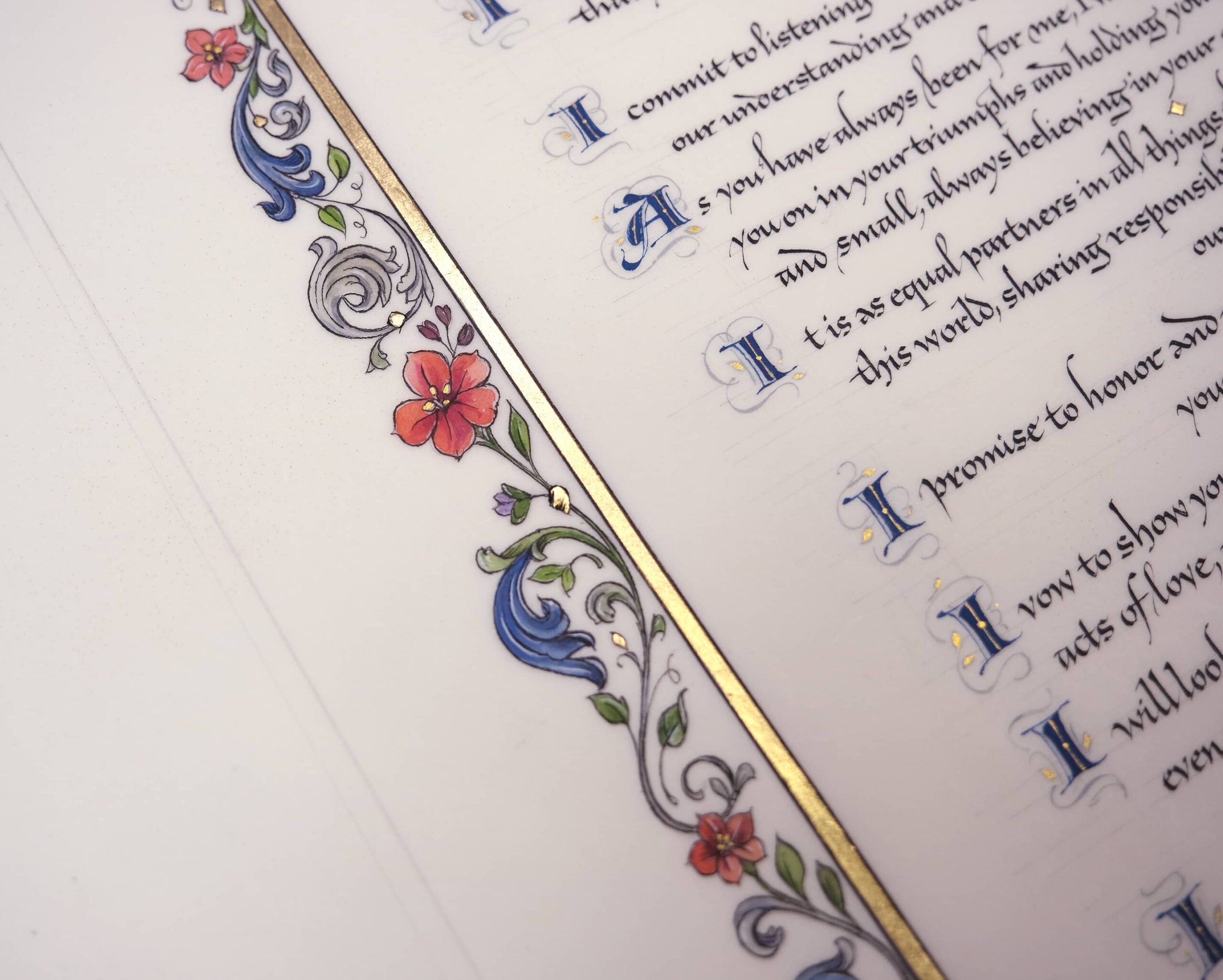An example of decorative calligraphy work for special scroll and awards.
